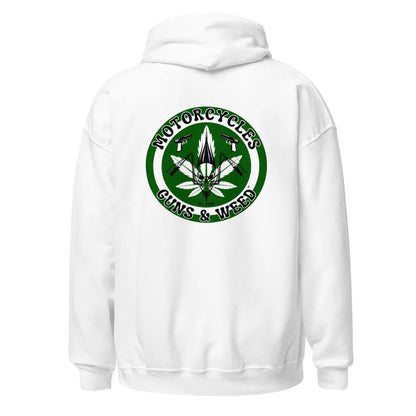 Motorcycles Guns & Weed Hoodie - Unisex - ShopMGW Clothing
