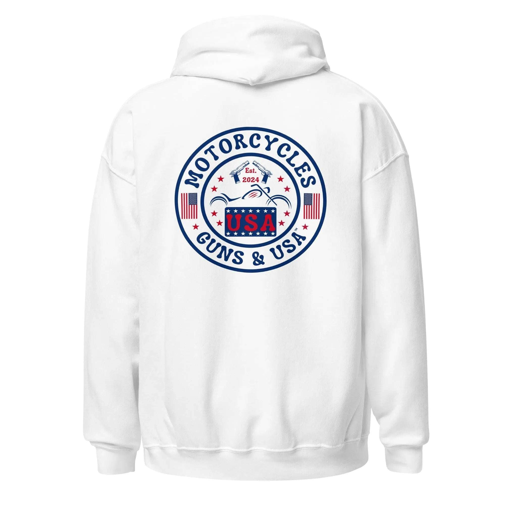 Motorcycles Guns & USA Hoodie - Unisex -MGW Clothing