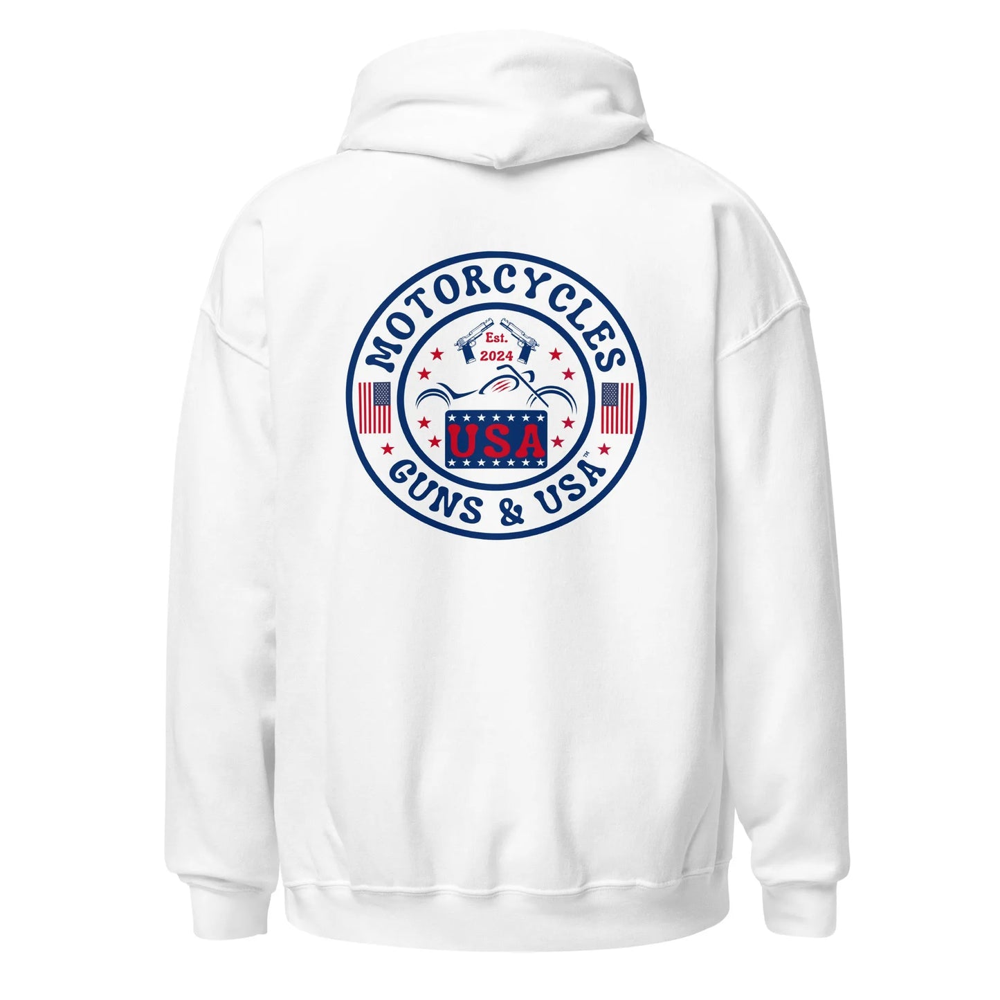 Motorcycles Guns & USA Hoodie - Unisex - ShopMGW Clothing