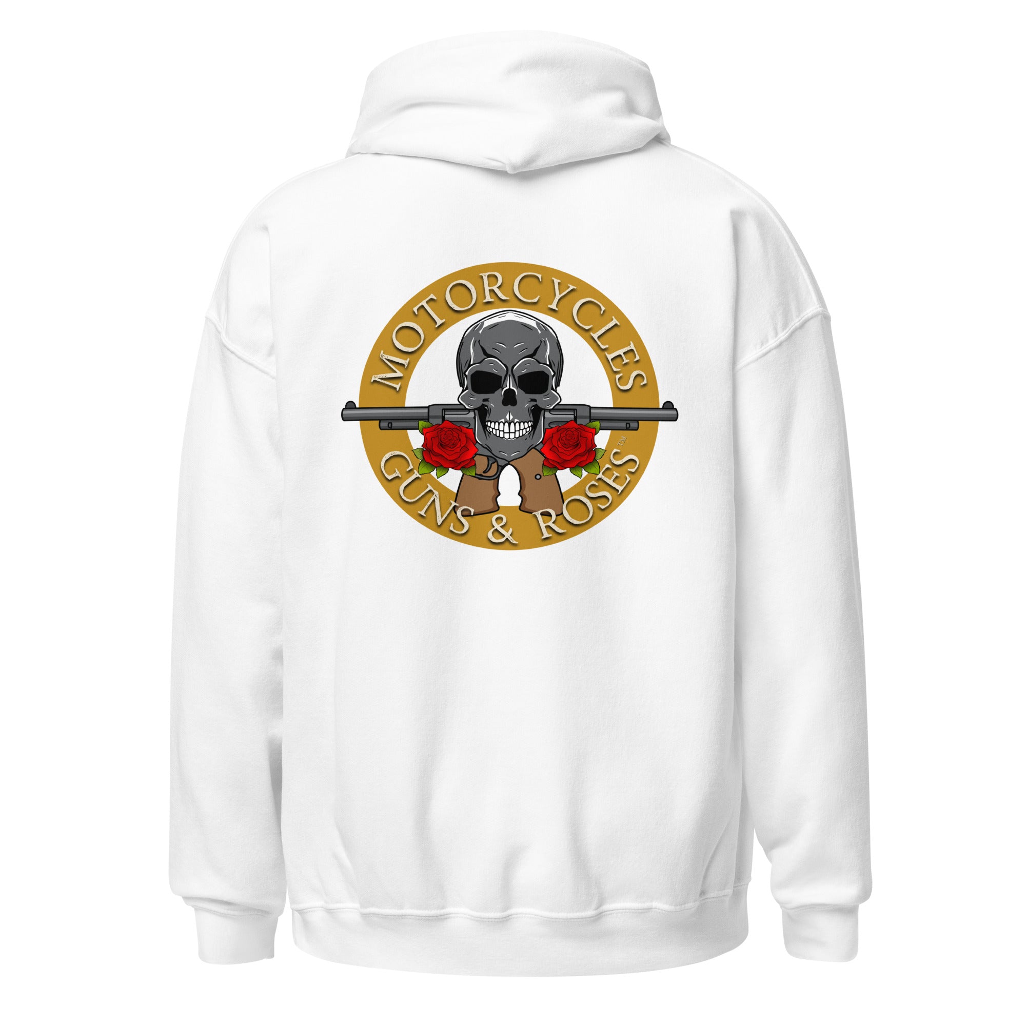 Motorcycles Guns And Roses Hoodie-MGW Clothing