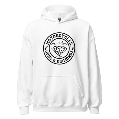 Motorcycles Guns And Diamonds Hoodie - MGW Clothing