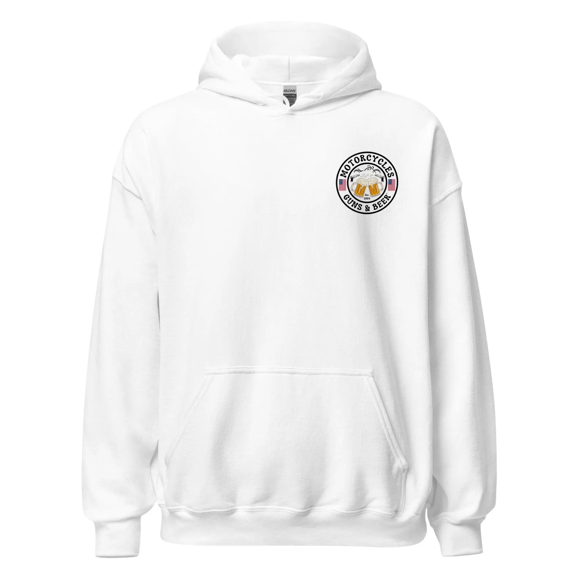 Motorcycles Guns & Beer Hoodie - Unisex -MGW Clothing