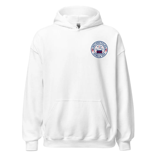 Motorcycles Guns & USA Hoodie - Unisex - ShopMGW Clothing