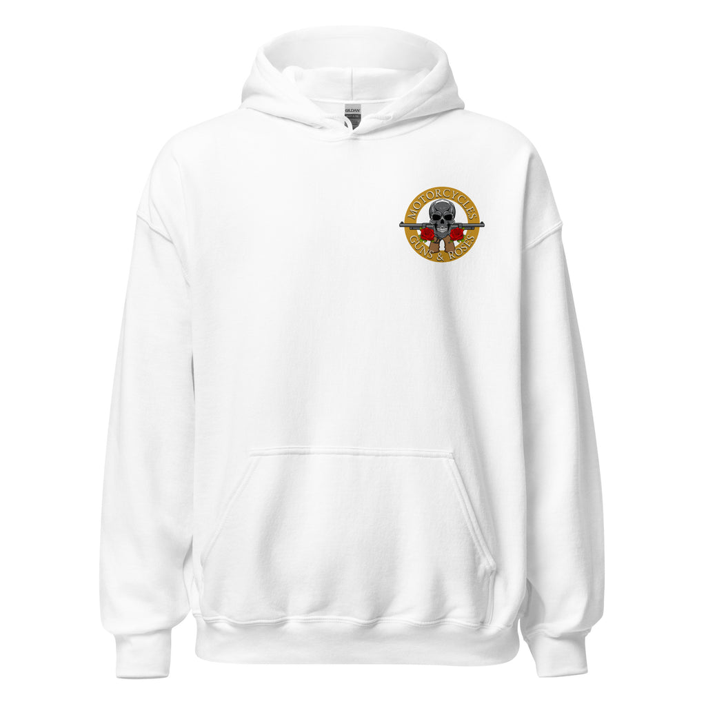 Motorcycles Guns And Roses Hoodie-MGW Clothing