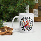 Motorcycles Guns And Santa White Glossy Mug - MGW Clothing