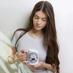 Motorcycles Guns And Usa White Glossy Mug - MGW Clothing