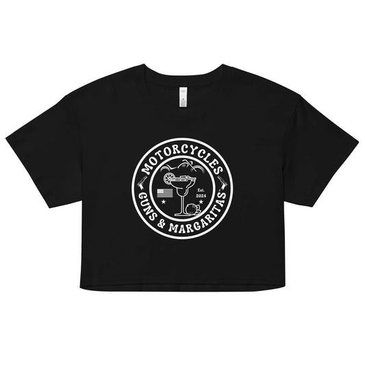 Motorcycles Guns & Margaritas crop top - Women's - ShopMGW Clothing