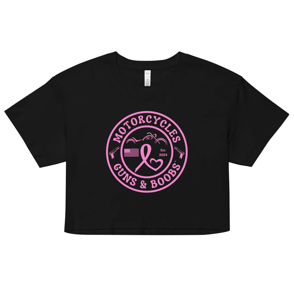 Motorcycles Guns & Boobs crop top - Women's -MGW Clothing