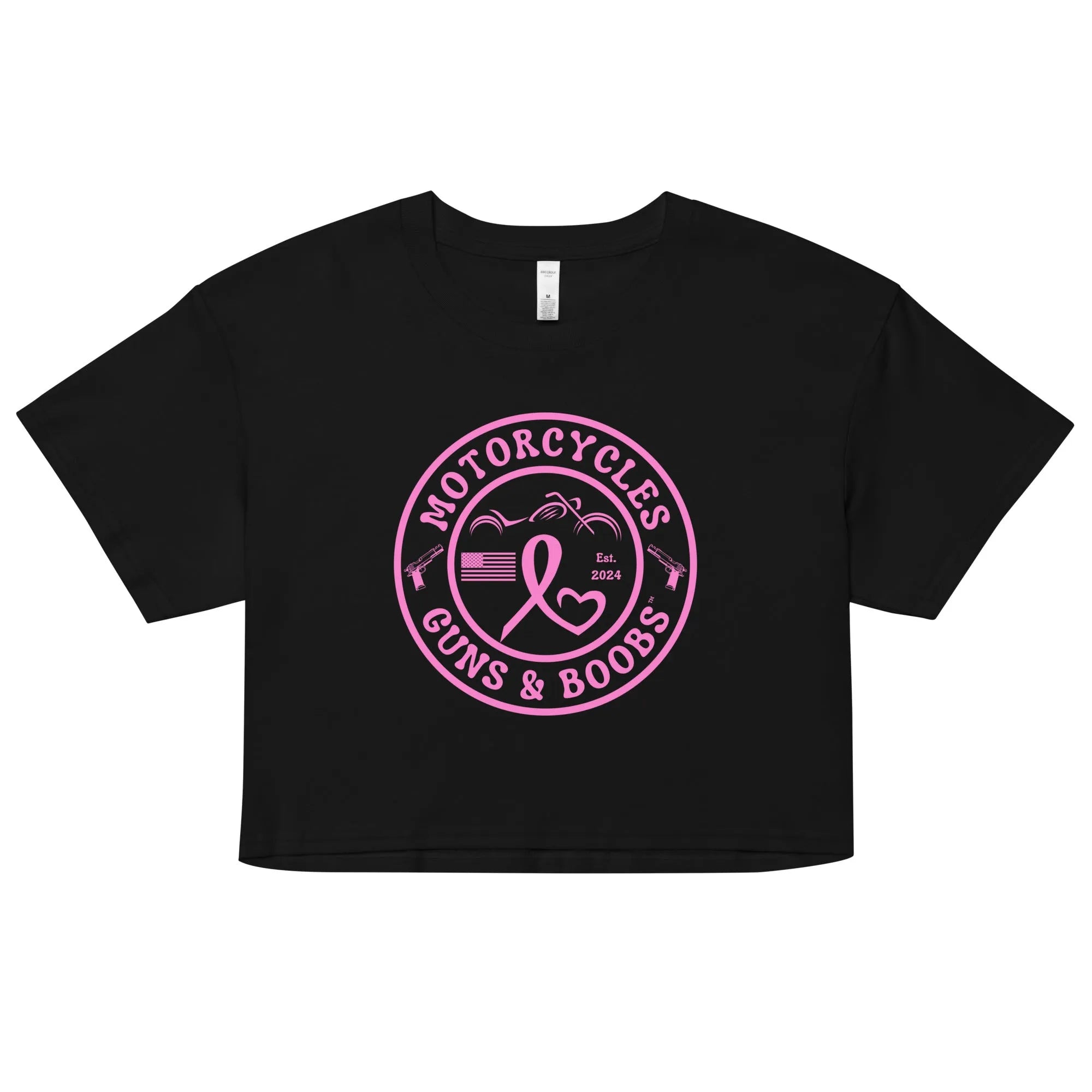 Motorcycles Guns & Boobs crop top - Women's -MGW Clothing