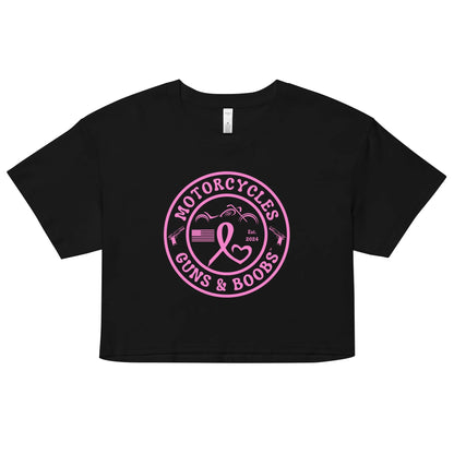 Motorcycles Guns & Boobs crop top - Women's - ShopMGW Clothing