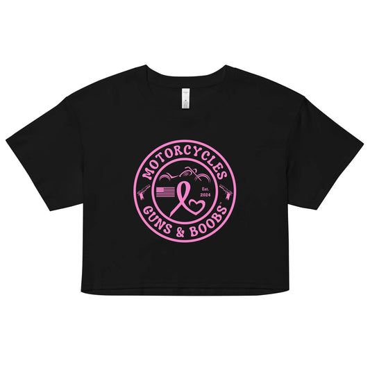 Motorcycles Guns & Boobs crop top - Women's - ShopMGW Clothing