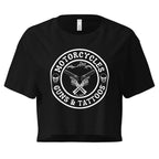 Motorcycles Guns And Tattoos Womens Crop Top - MGW Clothing