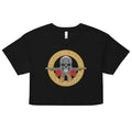 Motorcycles Guns And Roses Womens Crop Top - MGW Clothing