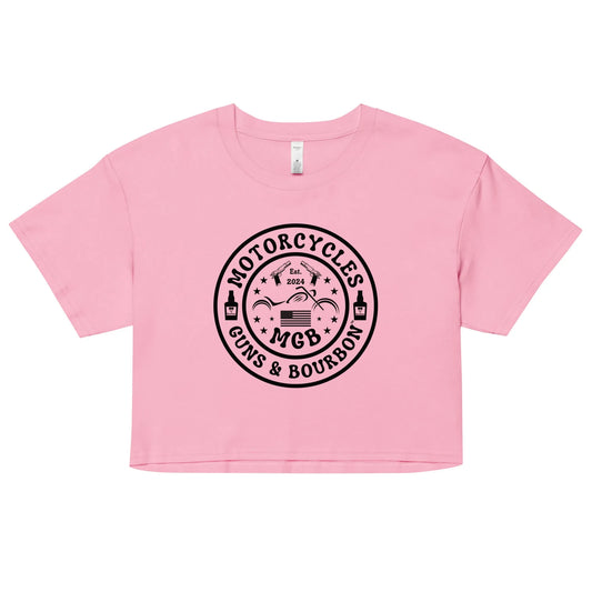 Motorcycles Guns & Bourbon crop top - Women's - ShopMGW Clothing