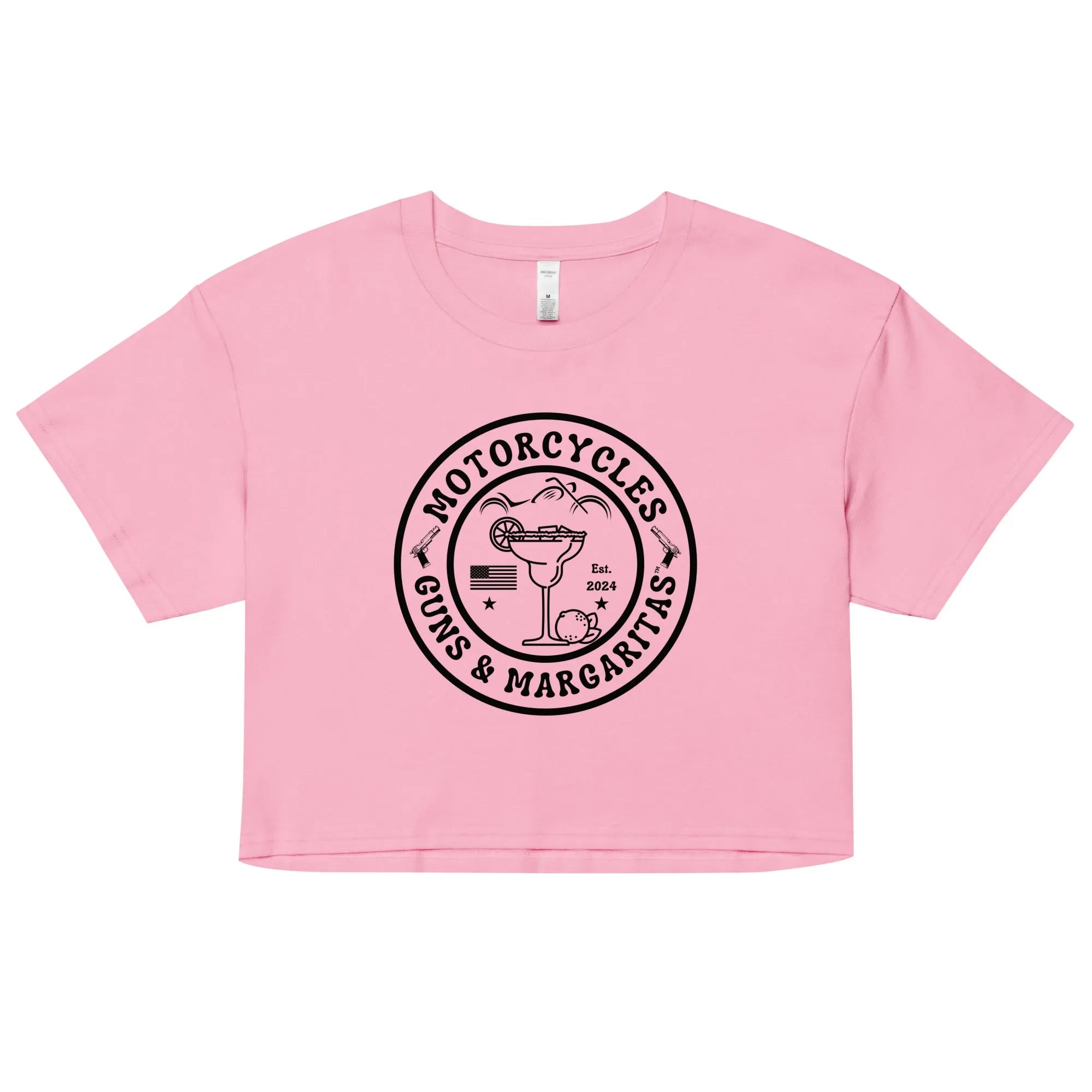 Motorcycles Guns & Margaritas crop top - Women's -MGW Clothing