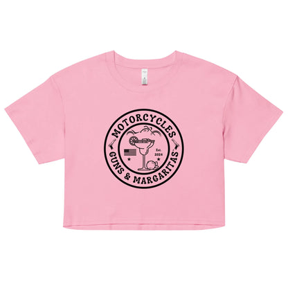 Motorcycles Guns & Margaritas crop top - Women's - ShopMGW Clothing