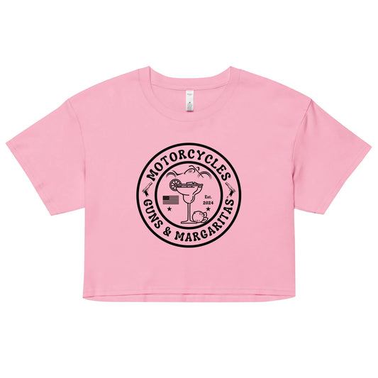 Motorcycles Guns & Margaritas crop top - Women's - ShopMGW Clothing