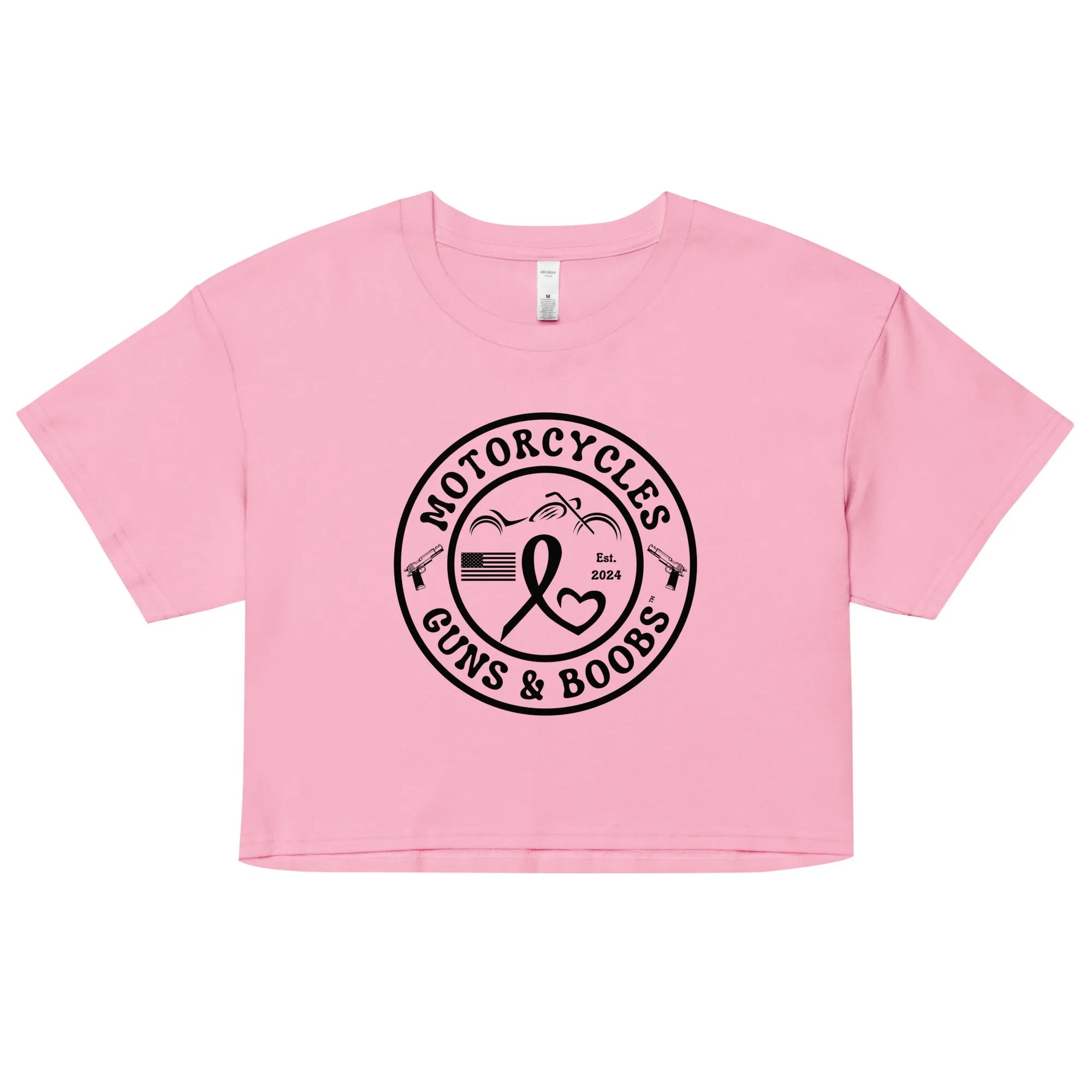 Motorcycles Guns & Boobs crop top - Women's -MGW Clothing
