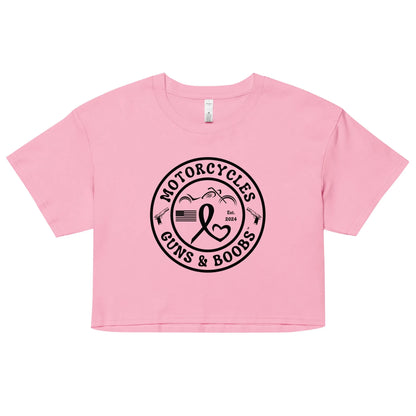 Motorcycles Guns & Boobs crop top - Women's - ShopMGW Clothing