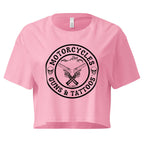 Motorcycles Guns And Tattoos Womens Crop Top - MGW Clothing