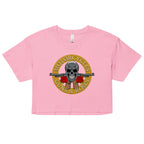 Motorcycles Guns And Roses Womens Crop Top - MGW Clothing