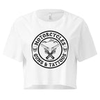 Motorcycles Guns And Tattoos Womens Crop Top - MGW Clothing
