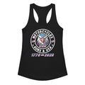 Motorcycles Guns And Usa 250Th Racerback Tank Womens Fitted - MGW Clothing
