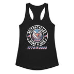 Motorcycles Guns And Usa 250Th Racerback Tank Womens Fitted - MGW Clothing