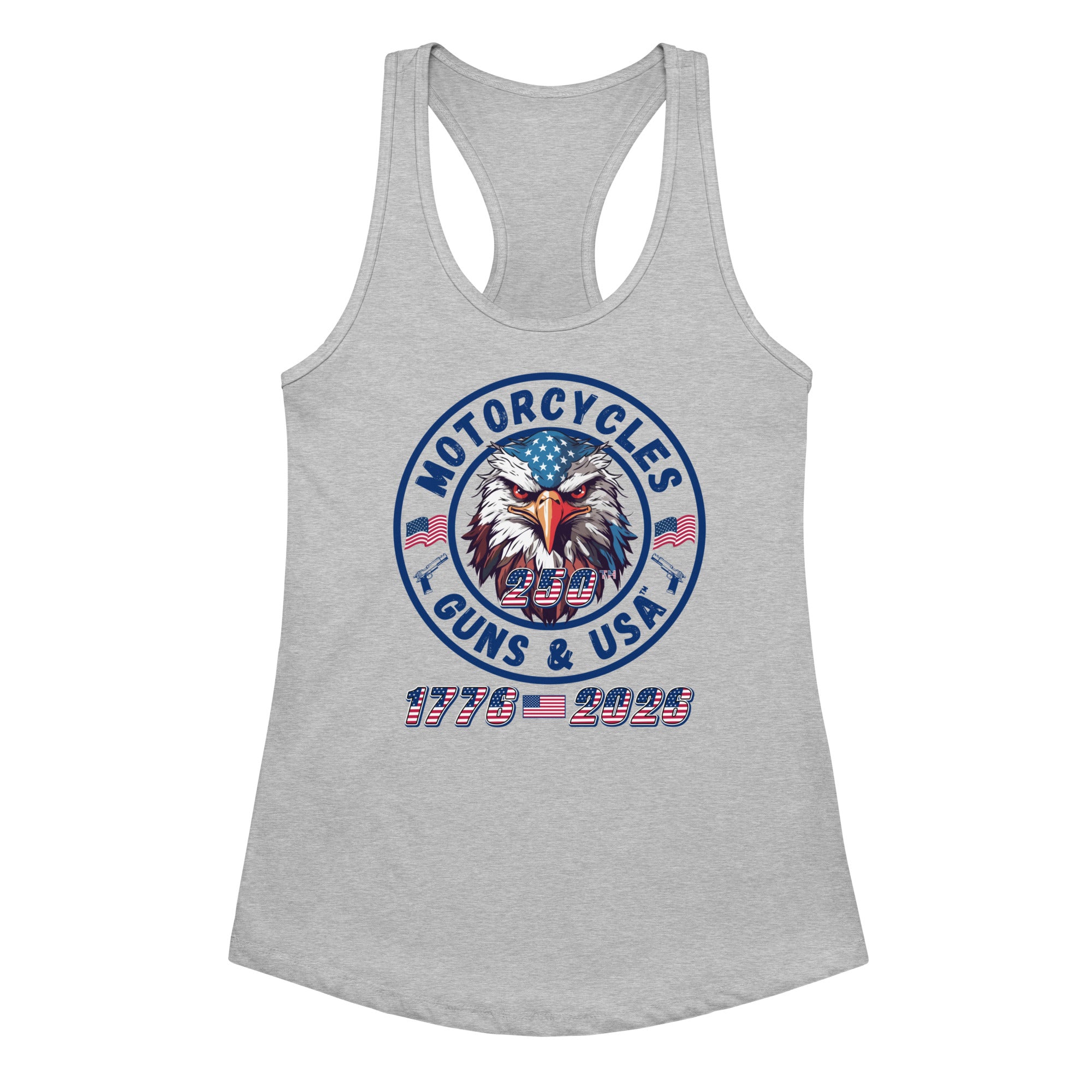 250th Anniversary America Flag Heart Tank Top – USA 1776-2026