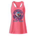 Motorcycles Guns And Freedom 250Th Racerback Tank Womens Fitted - MGW Clothing