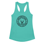 Motorcycles Guns And Tattoos Tank Top Womens Fitted Racerback - MGW Clothing