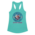 Motorcycles Guns And Usa 250Th Racerback Tank Womens Fitted - MGW Clothing