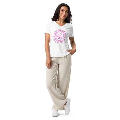 Motorcycles Guns & Boobs T-shirt - Women’s v-neck - ShopMGW Clothing