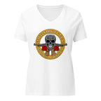 Motorcycles Guns And Roses T Shirt Womens V Neck - MGW Clothing